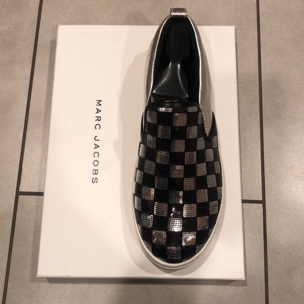 Marc Jacobs checkered slip ons